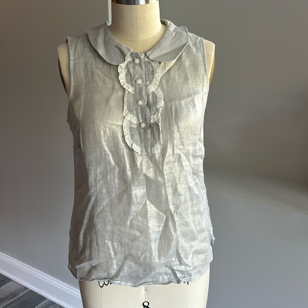 REBECCA & DREW WOMAN LINEN TOP